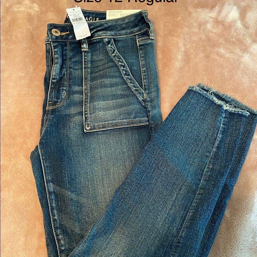 AE High Rise Jegging Crop 12R